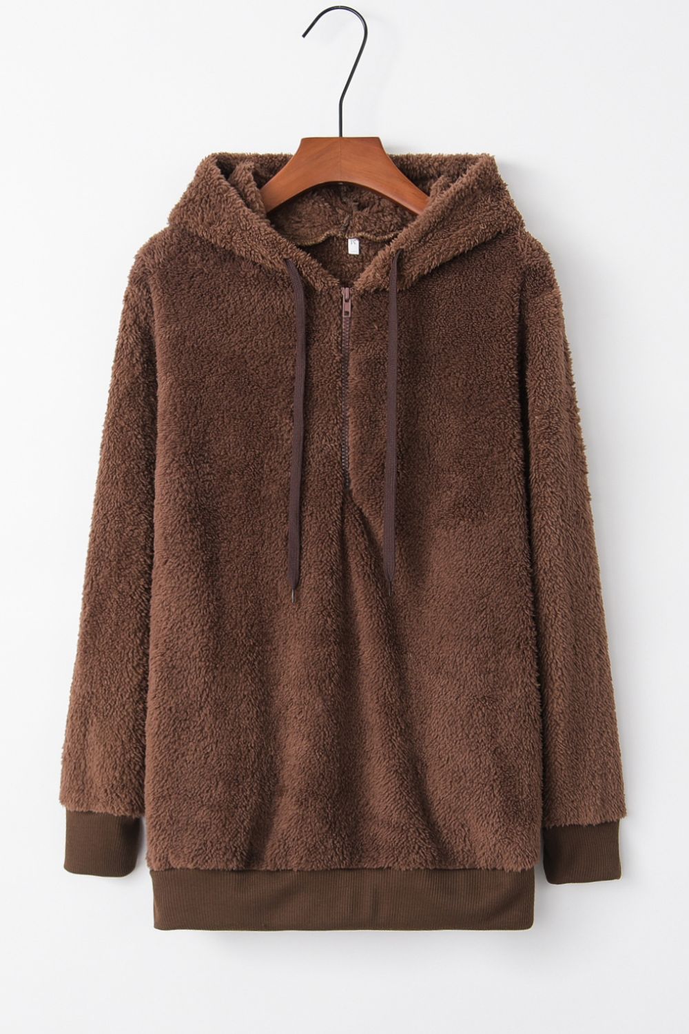 Warme fleece hoodie