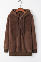 Warme fleece hoodie