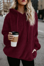 Warme fleece hoodie