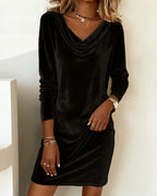 Naris™ | Soft Velvet Dress