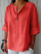 Dames Getailleerde Blouse – Casual voor Dagelijks Gebruik