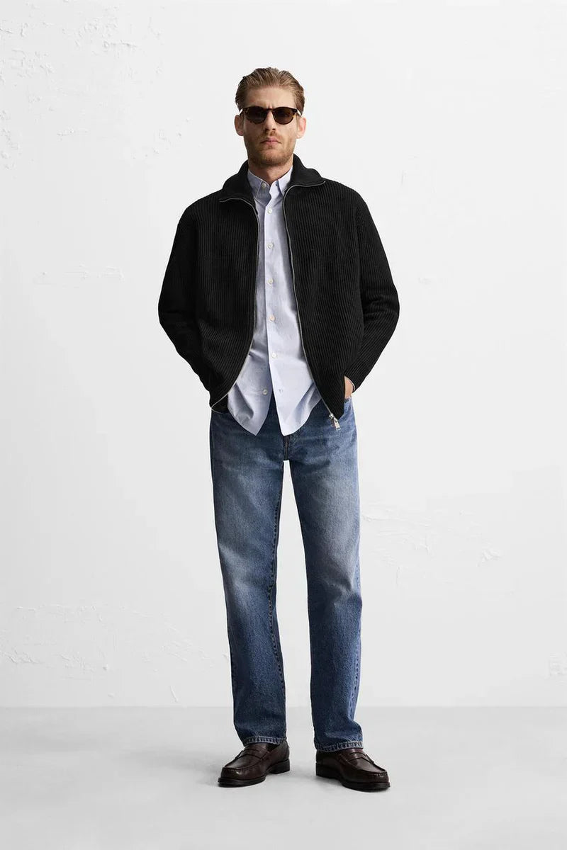 Cashmère Zip Cardigan