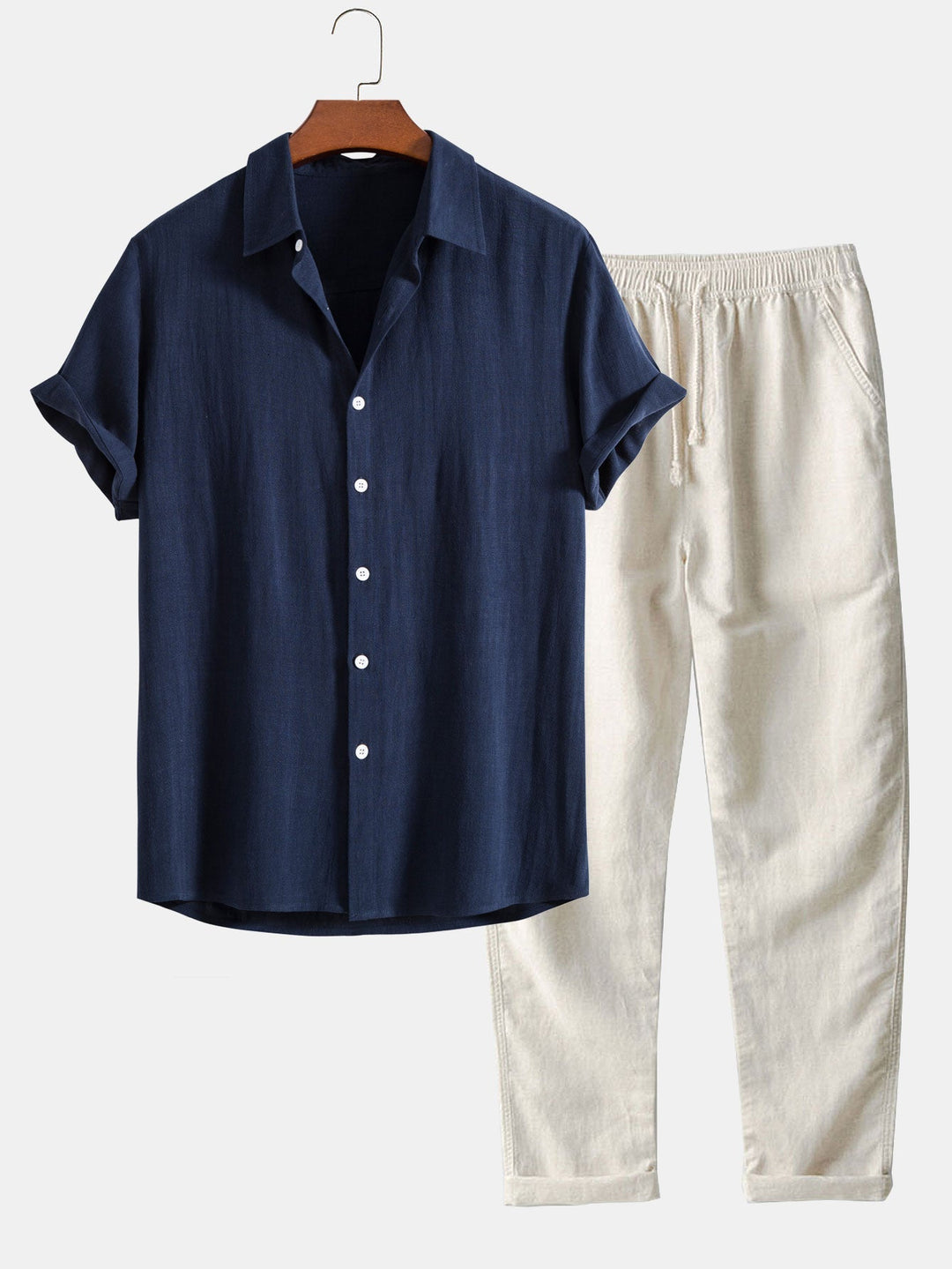 Heren Linnen Co-ord Set | Minimalistische Zomerstijl | Comfort & Klasse