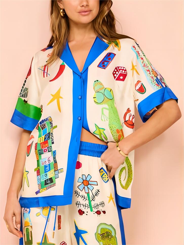 Trielinda™ | Printed Color Summer Set
