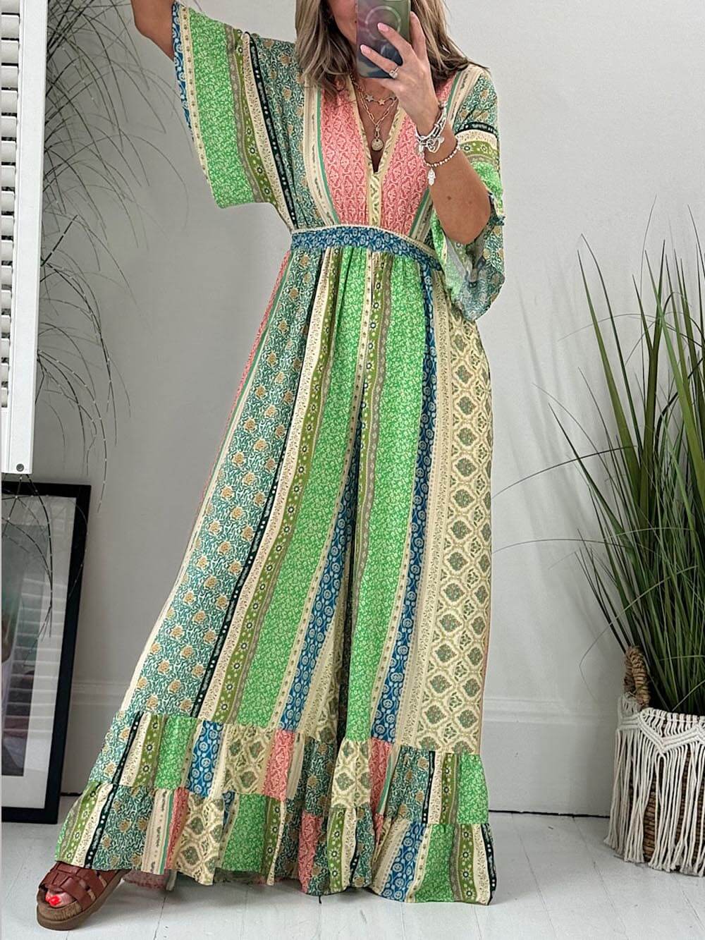 FloriComfort™ | Lockerer Jumpsuit mit weitem Bein