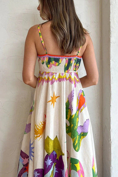 Maxikleid mit festlichem Print