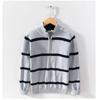 Luc – Lässiger Pullover mit halbem Reißverschluss