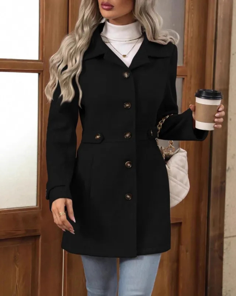 Elena™ | Elegant Fitted Coat