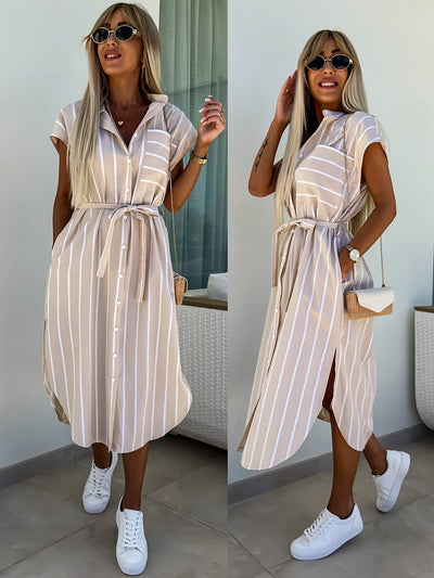 Sophie | Pinstripe Dress