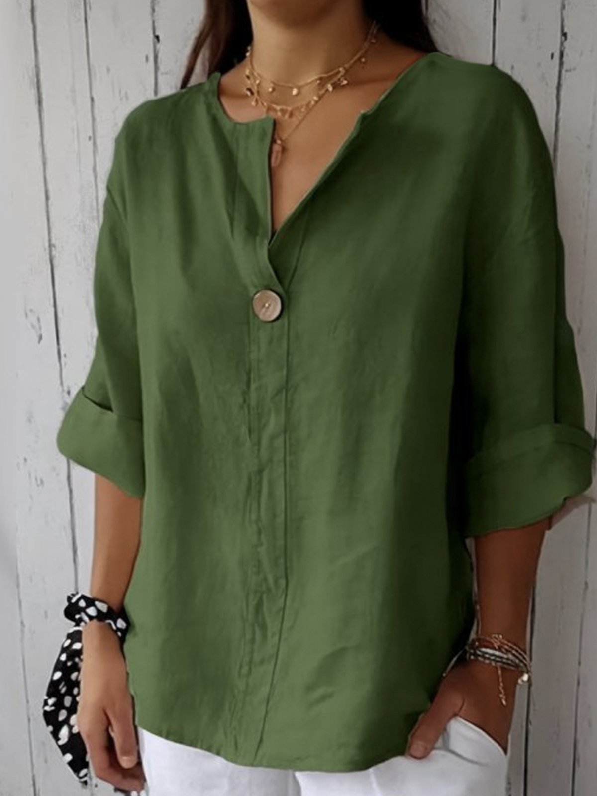 Damen Taillierte Bluse – Lässig für den Alltag