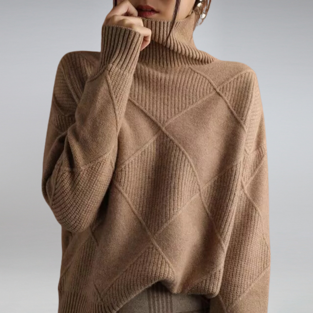 Mila™ | Luxuriöser Kaschmir-Rollkragenpullover