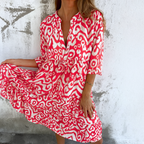 FLORELLA – ELEGANTES KLEID MIT V-AUSSCHNITT