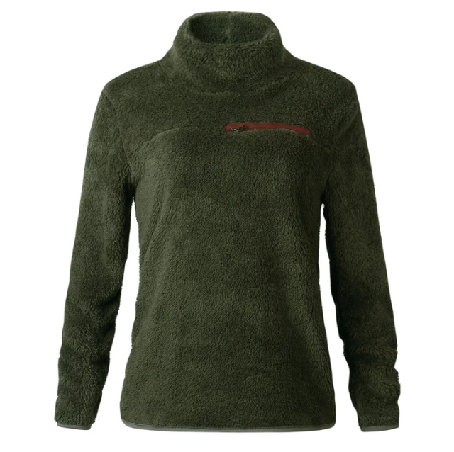 Noemi - Warm Fleece Sweater with Fur