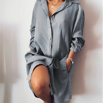 Zephyra™ - Casual linen blouse