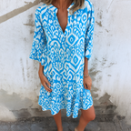 FLORELLA – ELEGANTES KLEID MIT V-AUSSCHNITT