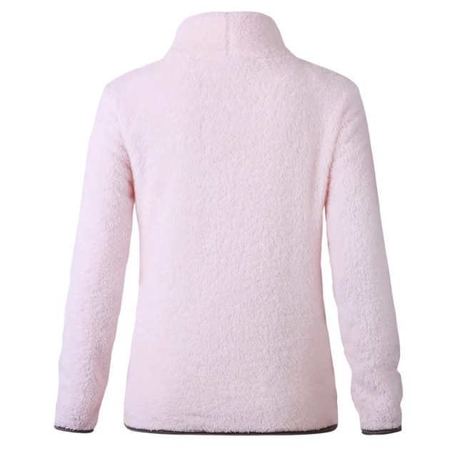 Noemi - Warm Fleece Sweater with Fur
