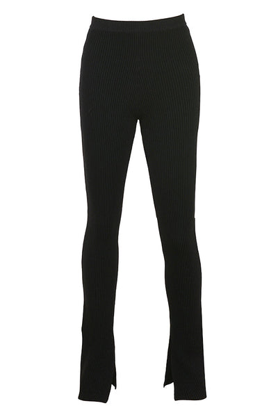 PuurShine - Ribgebreid vest met legging