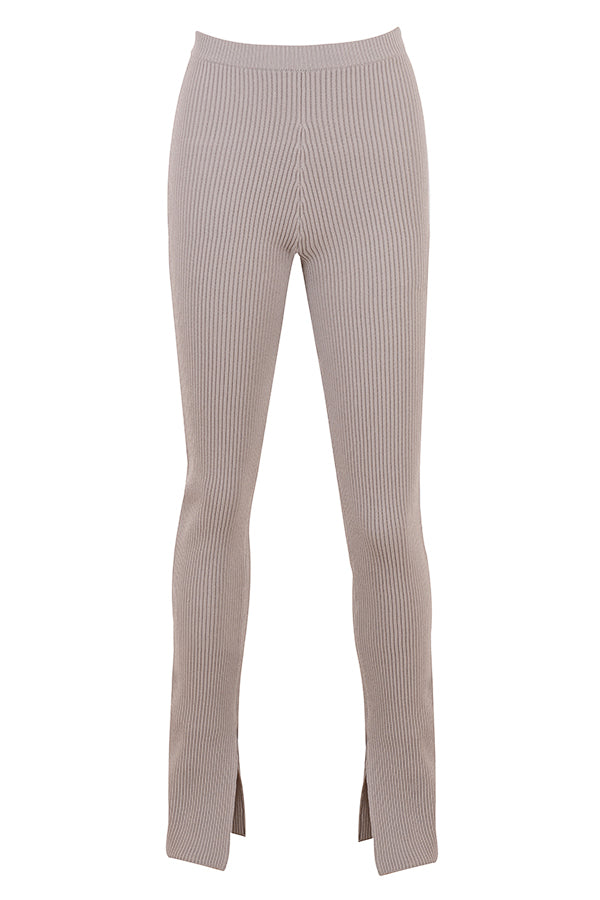 PuurShine - Ribgebreid vest met legging