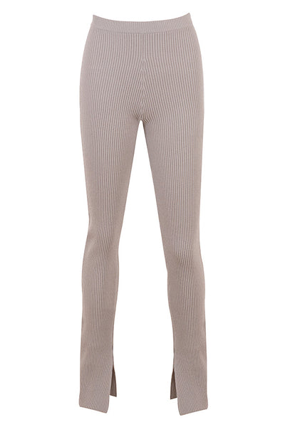 PuurShine - Ribgebreid vest met legging