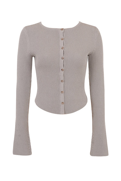 PuurShine - Ribgebreid vest met legging