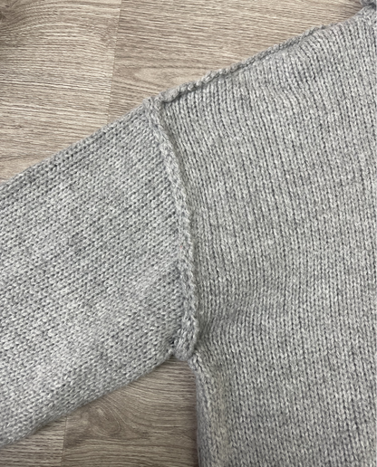 Maud - Baggy Plain Sweater with High Neckline