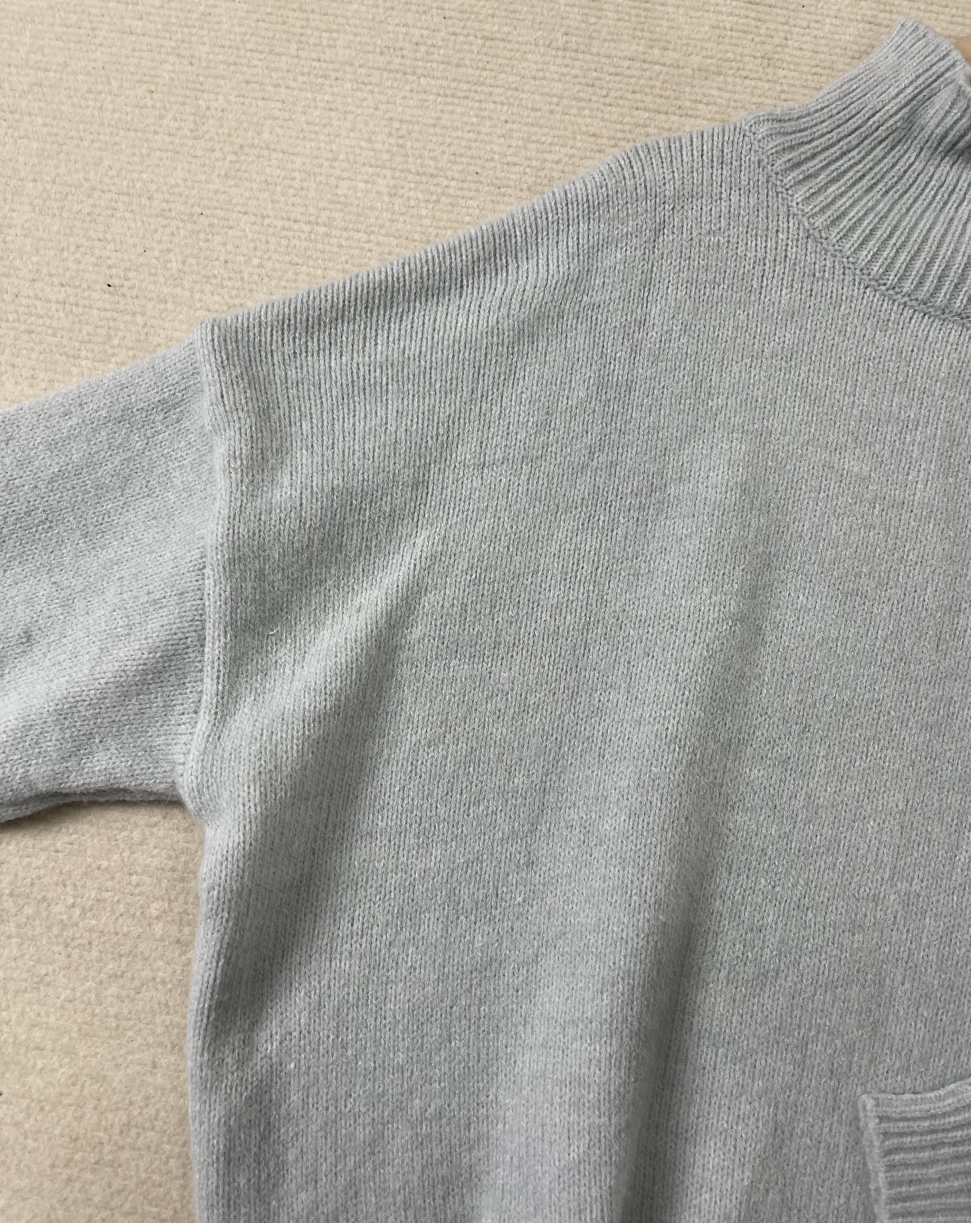 Cato - Striking Plain Sweater with High Neckline