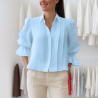Nora™ | Elegante Plisseebluse
