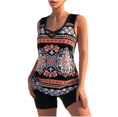 Beachini™ | V-Neck Tankini Set