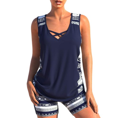 Beachini™ | V-Neck Tankini Set