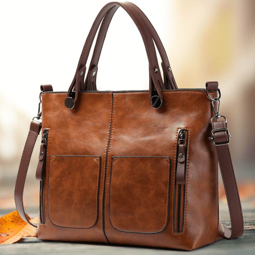 Vintage Style Large Capacity Tote Bag