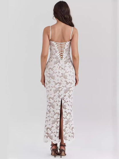 Ralyna™ - Pearl Blossom Maxi Dress