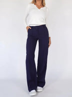 Luna | Wide Leg Trousers with High Waist Fit