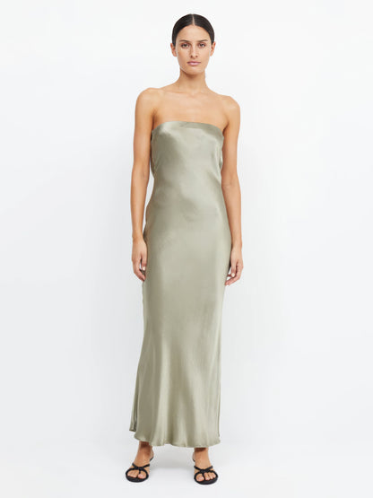 Novela™ – Satin-Maxikleid