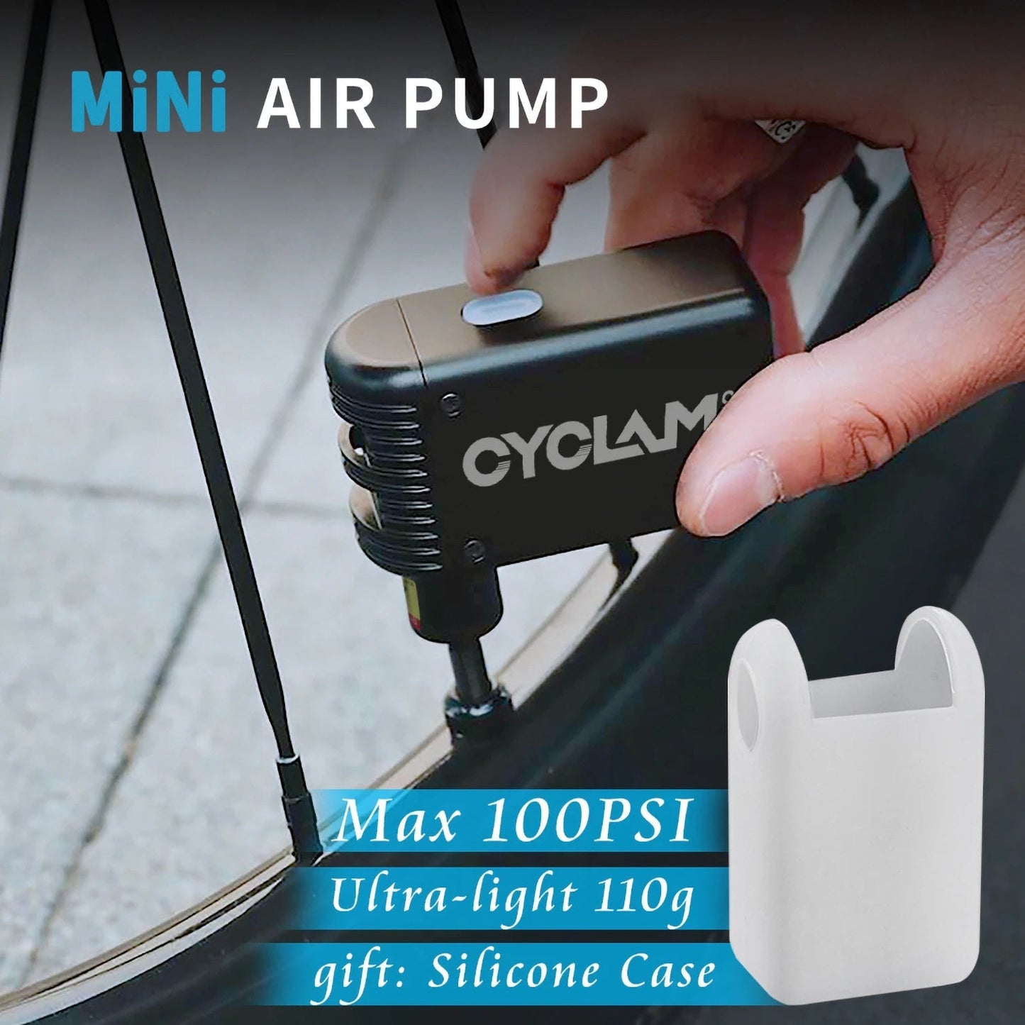 TomAir Mini Bike Pump 