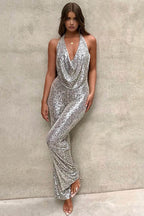 Corina – Schillernder Jumpsuit mit Pailletten