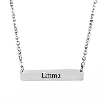 Personalized Bar Necklace