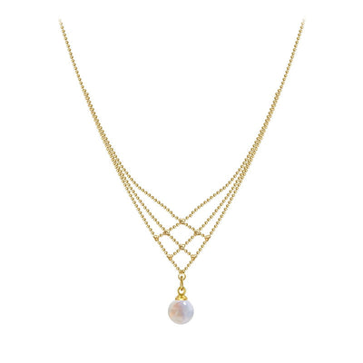 ParelWeef™ | Woven Pearl Necklace 