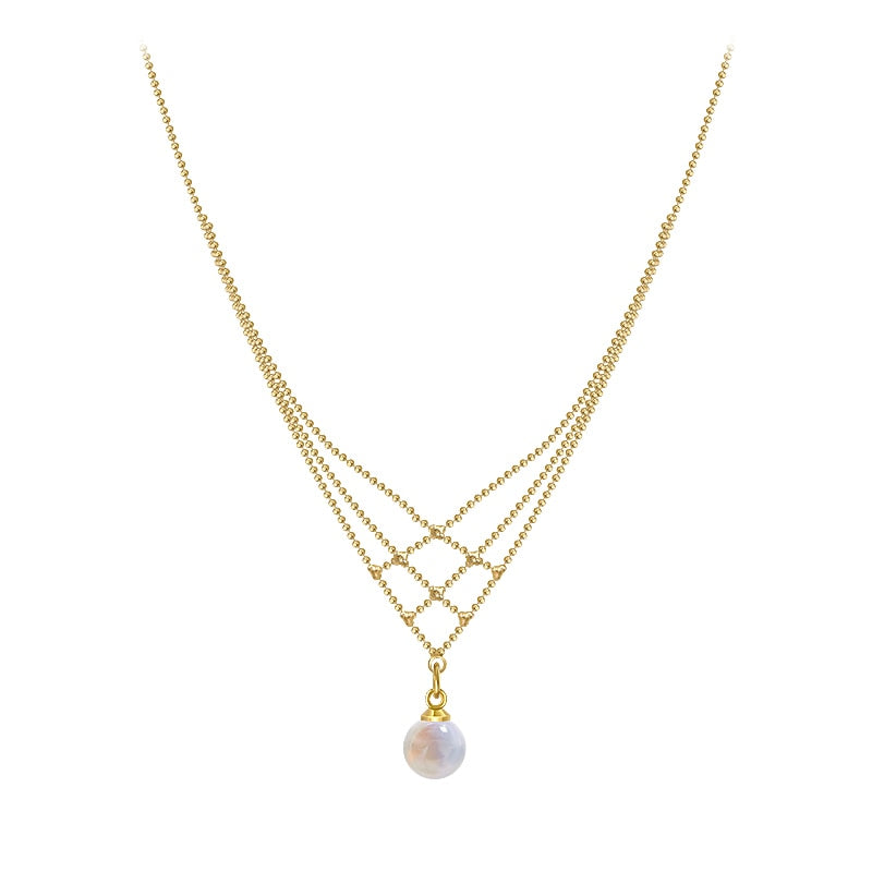 ParelWeef™ | Woven Pearl Necklace 