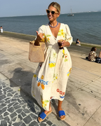 Stephanie™ | Printed Midi Dress