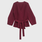 malvenfarben | Strickjacke mit Knoten