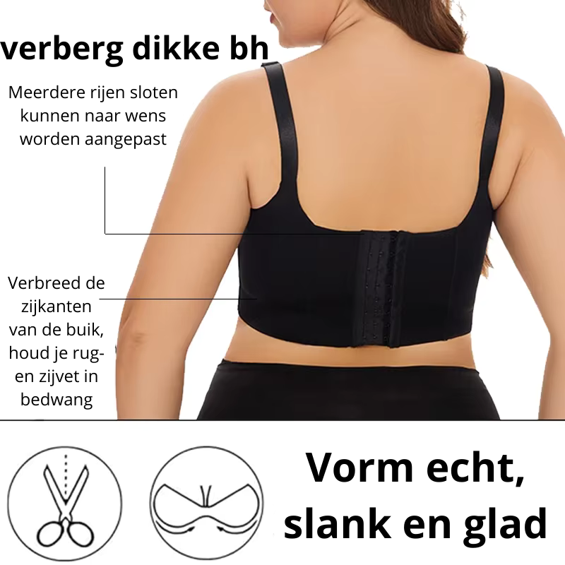Nieuwe volledige rugdekking push up BH