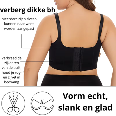 Nieuwe volledige rugdekking push up BH