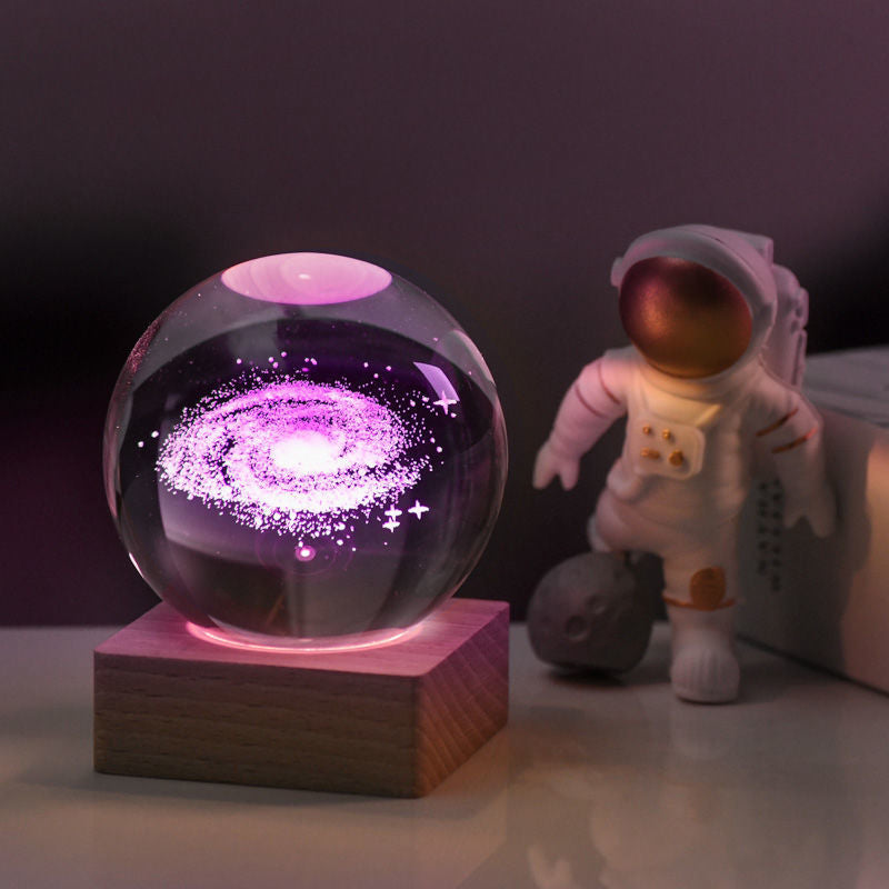 Galaxy Crystal Sphere™ | 3D Sterrenstelsel LED Nachtlamp