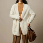 Brenda - Winter Alpaca Wool Trench Cardigan