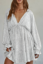 Livya™ | Elegantes Paillettenkleid mit Falten