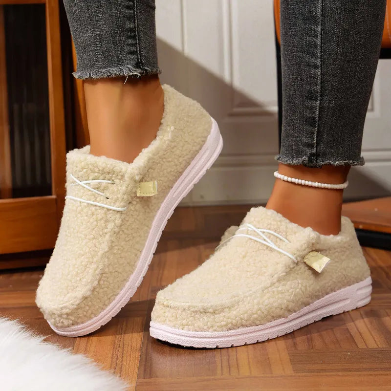 Nina | Warm Teddy Slippers