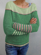 Katharina – Gestreifter Langarmpullover