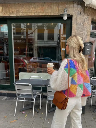 Janine - Warme Strickjacke