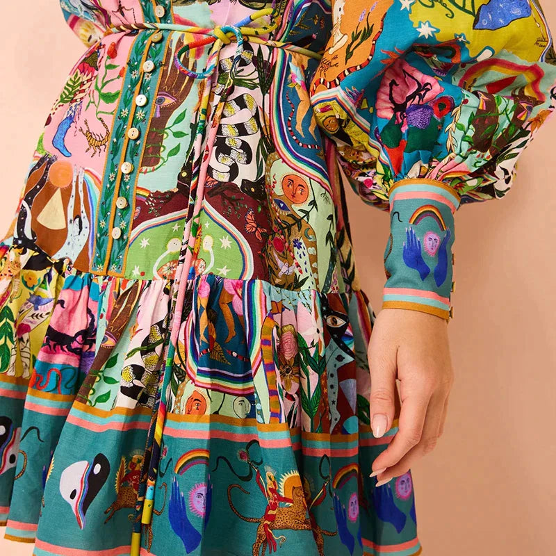 Bortecelli™ Spring Dress Colorful 