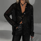 Zela™ | Elegant Sequin Midi Dress 